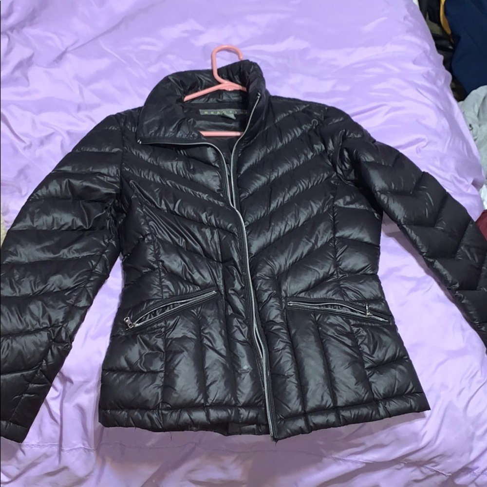 black kenneth cole reaction puffer jacket